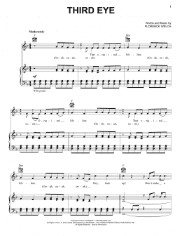 page one of Third Eye (Piano, Vocal & Guitar Chords (Right-Hand Melody))