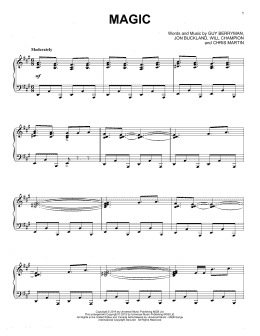 page one of Magic [Jazz version] (Piano Solo)