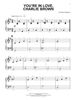 page one of You're In Love, Charlie Brown (Beginning Piano Solo)