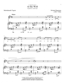 page one of At The Well (Piano & Vocal)