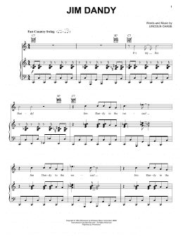 page one of Jim Dandy (Piano, Vocal & Guitar Chords (Right-Hand Melody))
