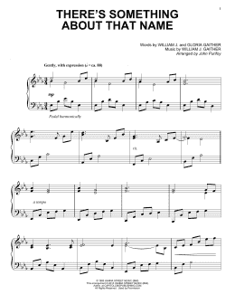 page one of There's Something About That Name (Piano Solo)