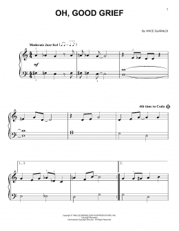 page one of Oh, Good Grief (Easy Piano)