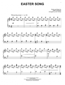 page one of Easter Song (Piano Solo)