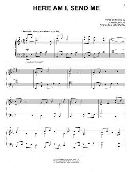page one of Here Am I, Send Me (Piano Solo)