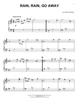 page one of Rain, Rain, Go Away (Easy Piano)