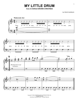page one of My Little Drum (Easy Piano)
