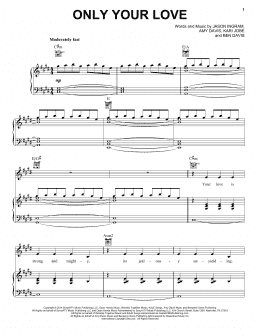 page one of Only Your Love (Piano, Vocal & Guitar Chords (Right-Hand Melody))