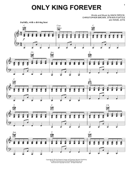 page one of Only King Forever (Piano, Vocal & Guitar Chords (Right-Hand Melody))