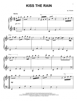 page one of Kiss The Rain (Easy Piano)