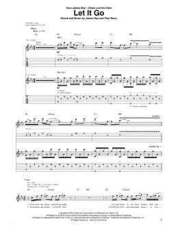 page one of Let It Go (Guitar Tab)