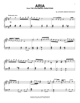 page one of Aria [Jazz version] (Piano Solo)