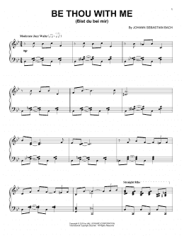 page one of Bist du bei mir (You Are With Me) [Jazz version] (Piano Solo)