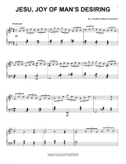page one of Jesu, Joy Of Man's Desiring [Jazz version] (Piano Solo)