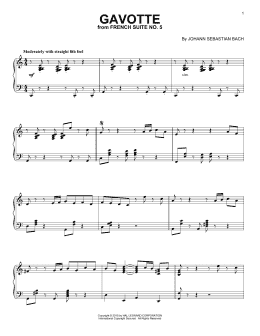 page one of Gavotte [Jazz version] (Piano Solo)
