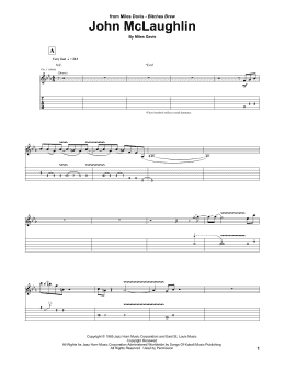 page one of John McLaughlin (Guitar Tab)