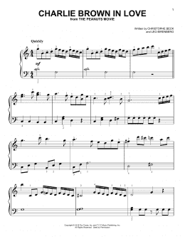 page one of Charlie Brown In Love (Easy Piano)