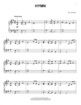 page one of Hymn (Easy Piano)