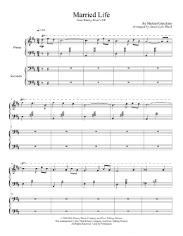 page one of Married Life (from Up) (arr. Jason Lyle Black) (Piano Duet)