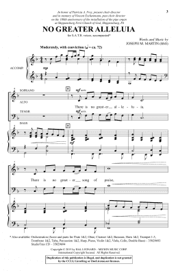 page one of No Greater Alleluia (SATB Choir)