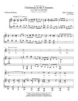 page one of Christmas At The Cloisters (Piano & Vocal)