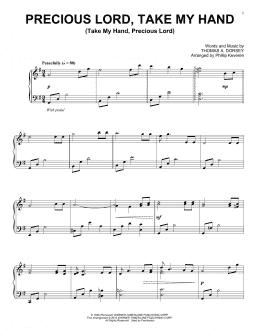 page one of Precious Lord, Take My Hand (Take My Hand, Precious Lord) (arr. Phillip Keveren) (Piano Solo)