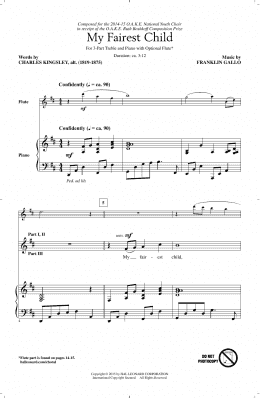 page one of My Fairest Child (3-Part Treble Choir)