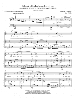 page one of I Thank All Who Have Loved Me (Piano & Vocal)