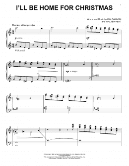 page one of I'll Be Home For Christmas (Piano Solo)