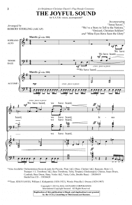page one of Mine Eyes Have Seen The Glory (SATB Choir)