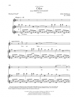 page one of Odor (Piano & Vocal)