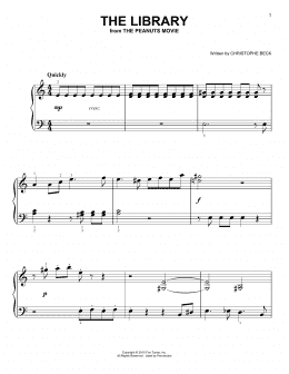 page one of The Library (Easy Piano)