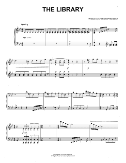 page one of The Library (Piano Solo)