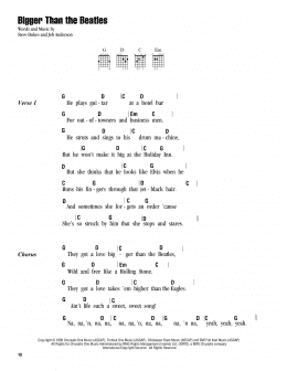 page one of Bigger Than The Beatles (Guitar Chords/Lyrics)