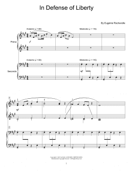 page one of In Defense Of Liberty (Piano Duet)