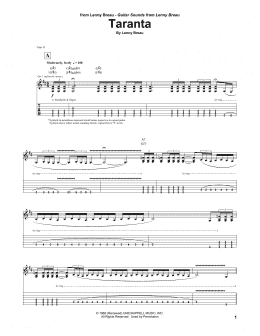 page one of Taranta (Guitar Tab)