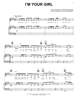 page one of I'm Your Girl (from Disney's Descendants) (Piano, Vocal & Guitar Chords (Right-Hand Melody))