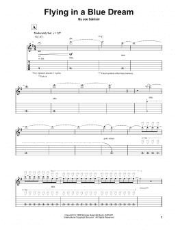 page one of Flying In A Blue Dream (Guitar Tab (Single Guitar))