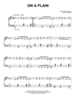 page one of On A Plain [Jazz version] (Piano Solo)