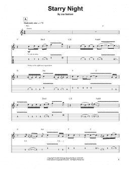 page one of Starry Night (Guitar Tab (Single Guitar))