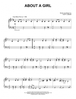 page one of About A Girl [Jazz version] (Piano Solo)