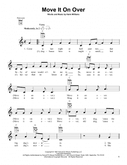 page one of Move It On Over (Ukulele)