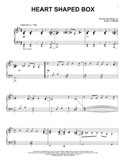 page one of Heart Shaped Box [Jazz version] (Piano Solo)