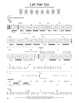 page one of Let Her Go (Guitar Lead Sheet)