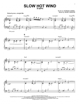 page one of Slow Hot Wind (Lujon) [Jazz version] (arr. Brent Edstrom) (Piano Solo)