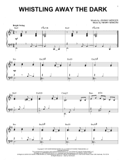page one of Whistling Away The Dark [Jazz version] (arr. Brent Edstrom) (Piano Solo)