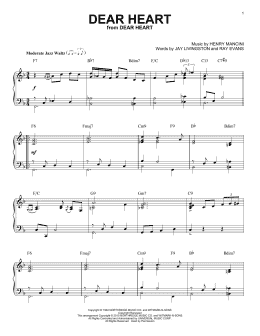 page one of Dear Heart [Jazz version] (arr. Brent Edstrom) (Piano Solo)