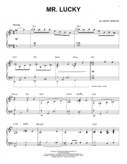 page one of Mr. Lucky [Jazz version] (arr. Brent Edstrom) (Piano Solo)