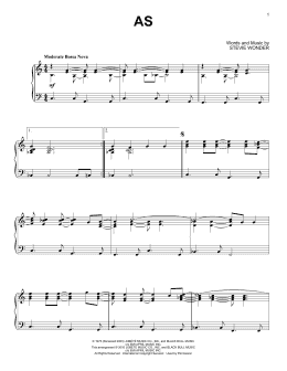 page one of As [Jazz version] (Piano Solo)