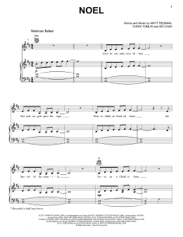 page one of Noel (feat. Lauren Daigle) (Piano, Vocal & Guitar Chords (Right-Hand Melody))